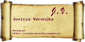 Jovicza Veronika névjegykártya